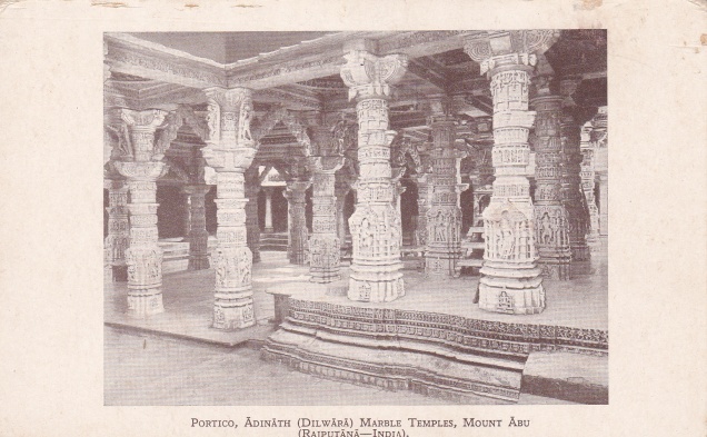 mt-abu-dilwara-adinath-jain-temple-portico-jainism-postcard