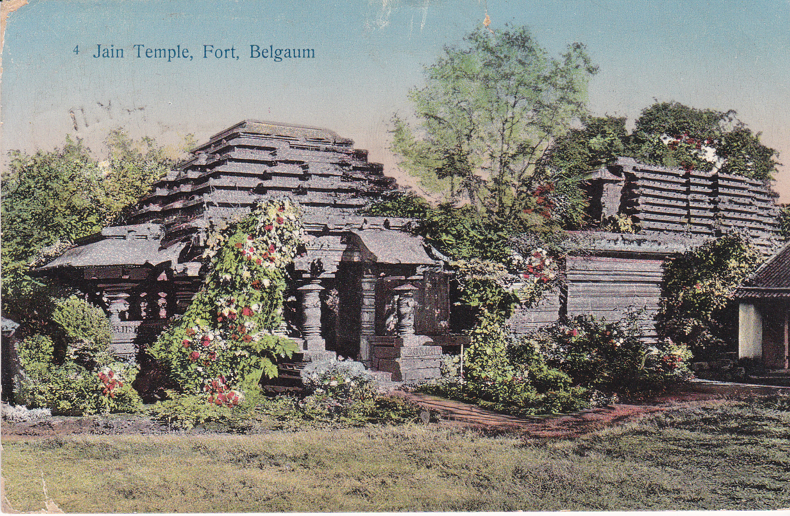 Jain Temple Belgaum Fort Jainism Postcard